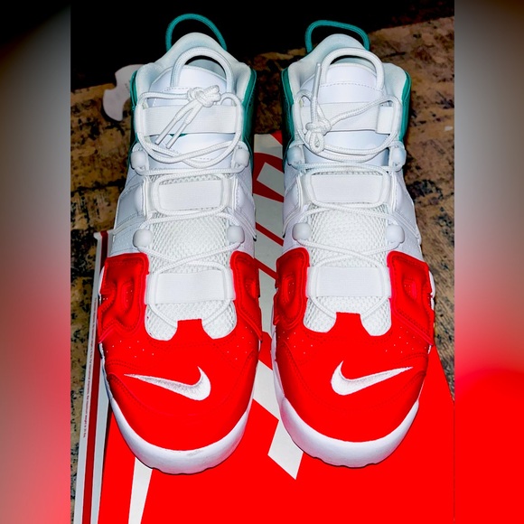 **SOLD** Nike Air More Uptempo 🇮🇹 (White/Red/Green), Men’s Size 14 - $290 - Picture 4 of 13
